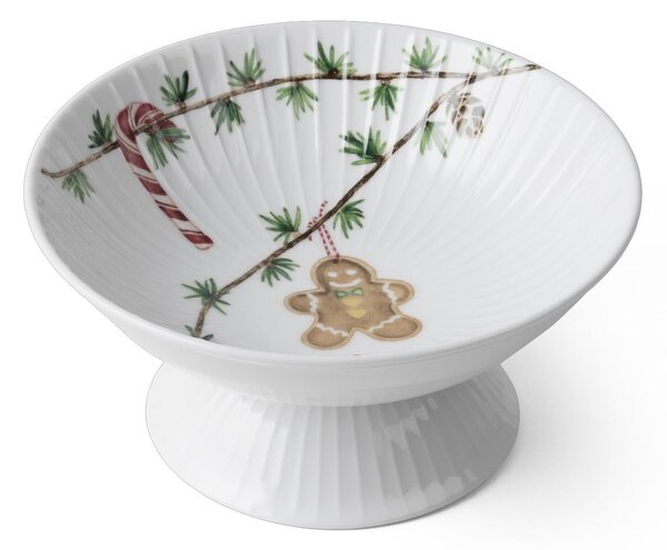 Бяла порцеланова купа с коледен мотив ø 16 cm Hammershøi Christmas – Kähler Design
