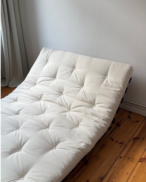 Кафяв разтегателен диван 140 cm Roots Black Night – Karup Design