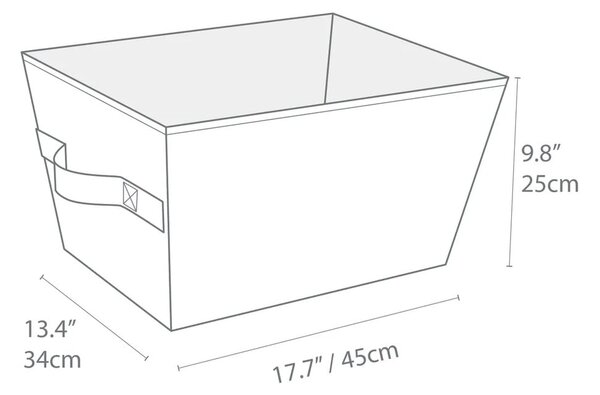 Текстилна кошница за съхранение 34,5x45x25 cm Soft Storage – Bigso Box of Sweden