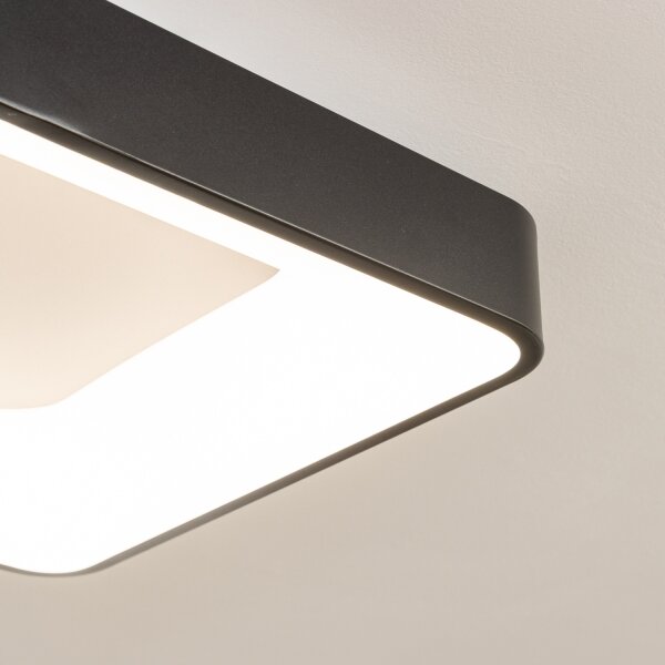Brilagi - LED димируемо таванно осветително тяло FALCON II LED/80W/230V 40x40 cm черно + дистанционно управление
