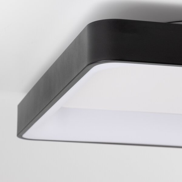 Brilagi - димируемо LED таванно осветително тяло FALCON II LED/125W/230V 60x60 cm черно + дистанционно управление