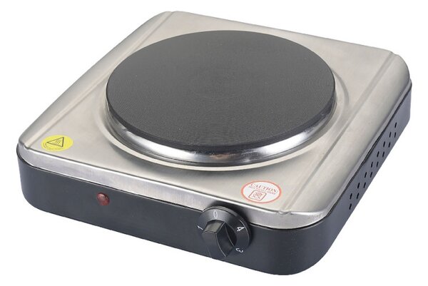 Котлон Rosberg R51445KR, 1500W, 18.5 см, Ръчно управление, 4 степени, Сребрист
