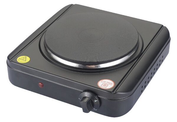 Котлон Rosberg R51445KR, 1500W, 18.5 см, Ръчно управление, 4 степени, Черен мат