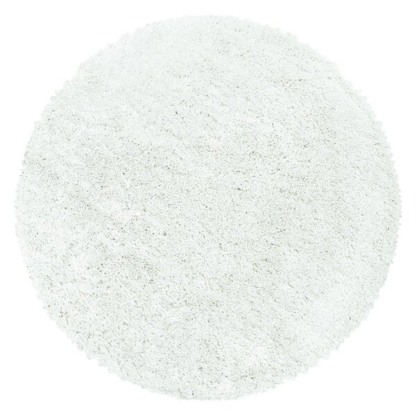 Бял кръгъл килим ø 80 cm Fluffy – Ayyildiz Carpets