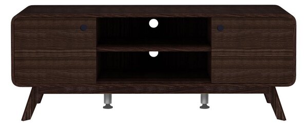 Кафява маса за телевизор от декор от орех 140x53 cm Caitlin – Støraa