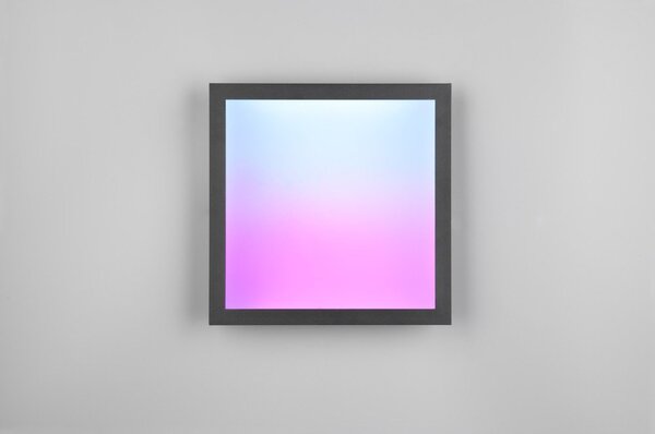 Черна LED лампа за таван 29,5x29,5 см Beta - Reality