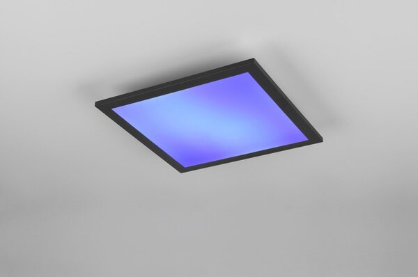 Черна LED лампа за таван 29,5x29,5 см Beta - Reality