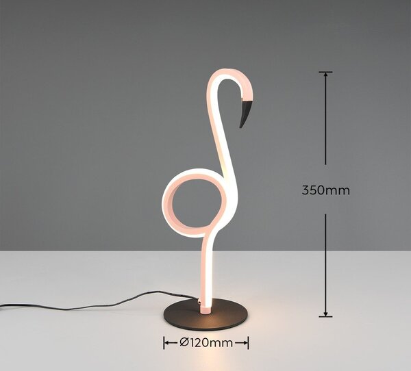 Розова LED настолна лампа (височина 35 cm) Ingo – Reality