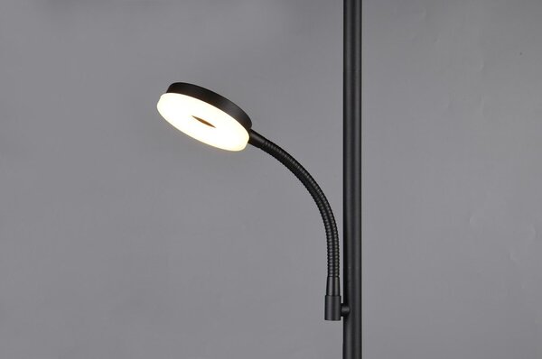 Черна LED подова лампа (височина 178 cm) Specter – Reality