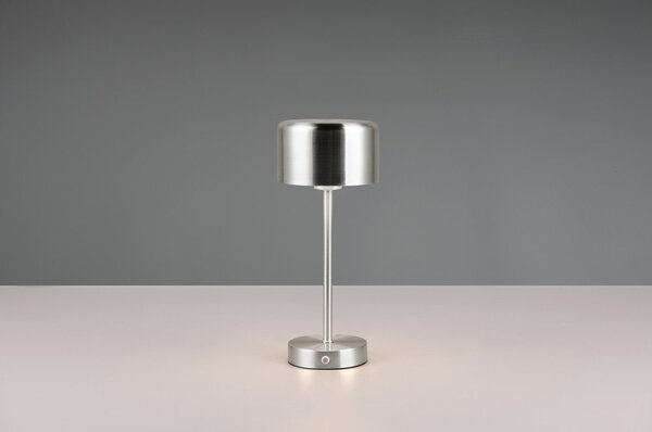 LED настолна лампа с възможност за димиране в сребристо (височина 30 cm) Jeff - Reality