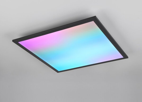 Черна LED лампа за таван 44,5x44,5 cm Beta - Reality