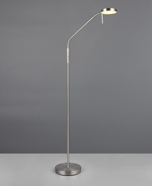 LED подова лампа сребърна (височина 160 cm) Moreno – Reality