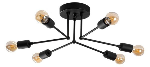 Черно осветително тяло за таван Sparrow – Opviq lights