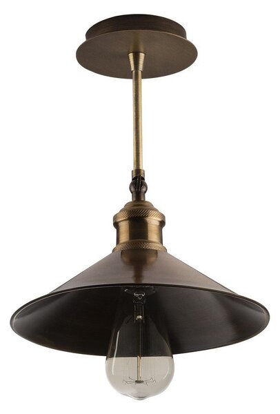 Осветително тяло за таван в бронзов цвят с метален абажур ø 24 cm Berceste – Opviq lights