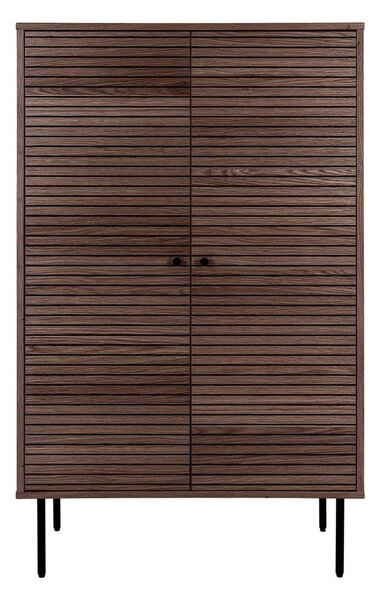 Тъмнокафяво шкафче от декор от дъб 80x130 cm Kyoto – House Nordic