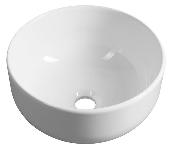 Бяла керамична кръгла мивка ø 33 cm Emmi – Sapho