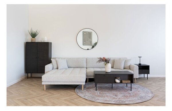 Тъмнокафяво шкафче от декор от дъб 80x130 cm Kyoto – House Nordic