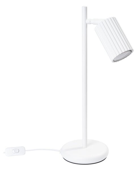 Бяла настолна лампа (височина 43 cm) Gleam – Sollux