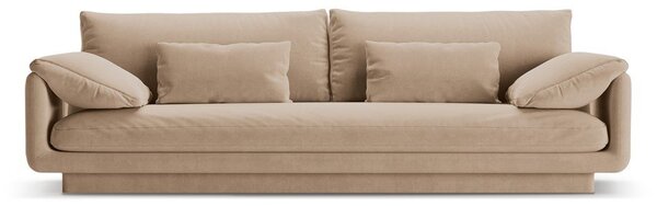 Бежов кадифен диван 250 cm Torino – Micadoni