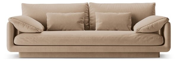 Бежов кадифен диван 220 cm Torino – Micadoni