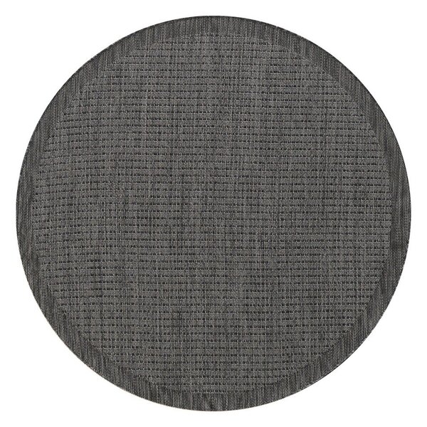 Тъмносив кръгъл външен килим ø 160 cm Giza – Ayyildiz Carpets