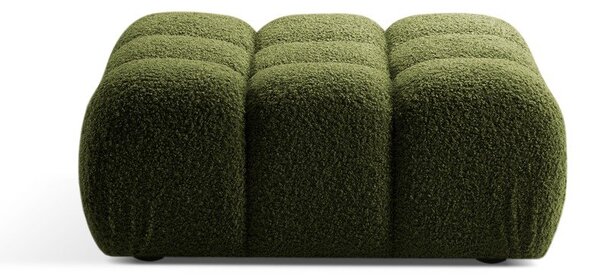Зелена модулна табуретка от букле Bellis – Micadoni Home