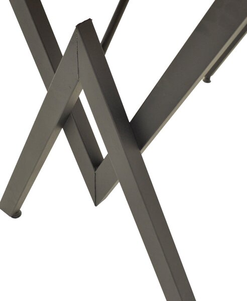 Маса VERTEX дъб с черни метални крака 110x70x72см