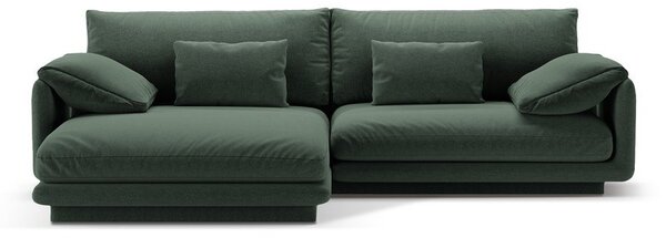 Тъмнозелен ъглов диван (ляв ъгъл) Torino – Micadoni Home