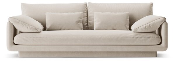 Бял кадифен диван 220 cm Torino – Micadoni