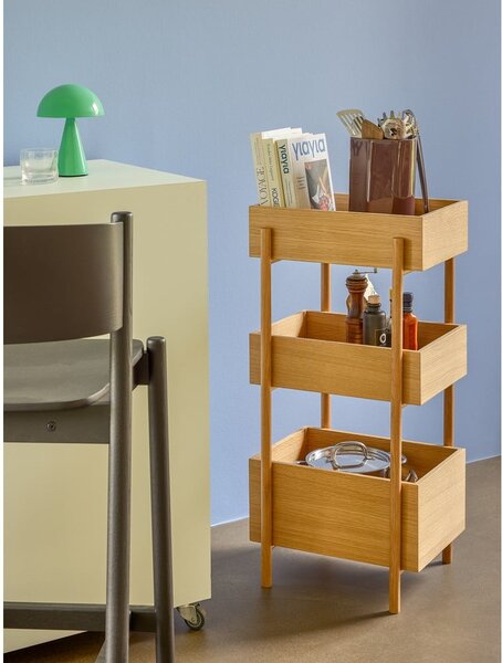 Конзолна маса от масивен дъб в естествен цвят 34x43 cm Stack – Hübsch