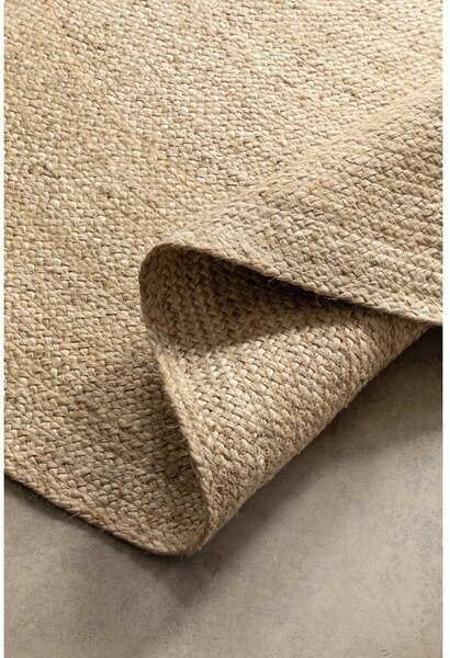Двустранен ютен кръгъл килим в цвят слонова кост ø 100 cm Braided – Hanse Home