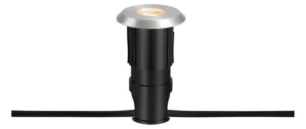 Markslöjd 107716 - LED външно вградено осветително тяло GARDEN24 0,8W/24V IP44 черно/матов хром