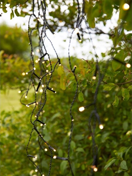 Markslöjd 108179-LED Външна коледна завеса GARDEN24 160xLED/24V 3,1m топла бяла светлина