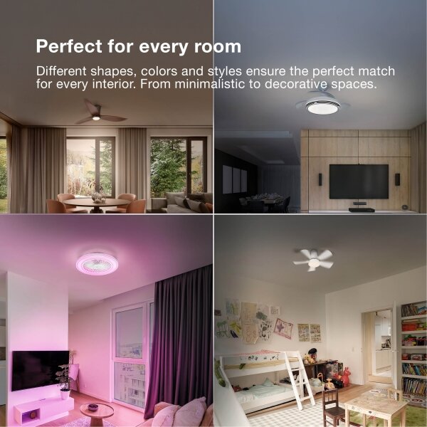 Osram - LED димируемо осветително тяло с вентилатор PONIENTE LED/36W/230V 3000/4000/6500K + дистанционно управление