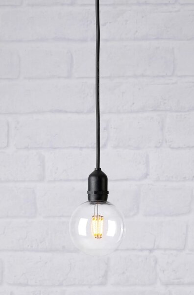 Markslöjd 107989- LED външно висящо осветително тяло GARDEN24 LED/2,86W/24V IP44 черно/прозрачно