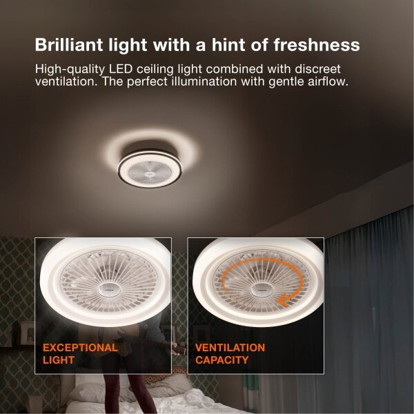Osram - LED RGB димируемо осветително тяло с вентилатор MURLAN LED/26W/230V 3000-6500K + дистанционно управление