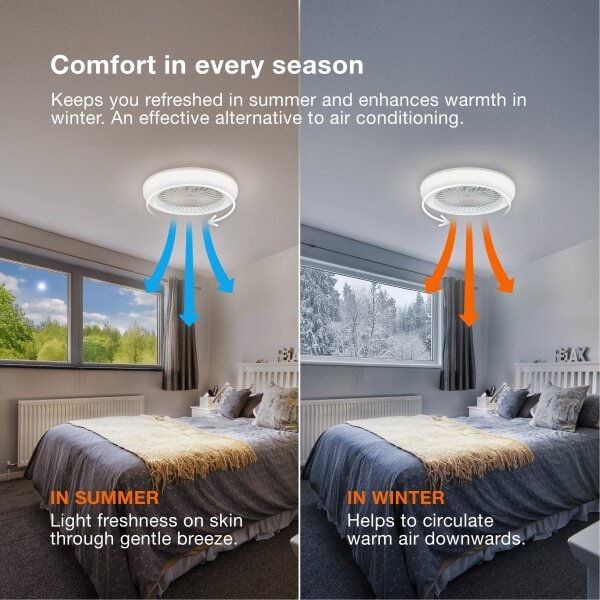 Osram - LED RGB димируемо осветително тяло с вентилатор MURLAN LED/26W/230V 3000-6500K + дистанционно управление