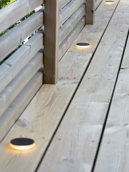 Markslöjd 106935 - Вградено външно LED осветително тяло GARDEN24 LED/3W/24V IP44 черно