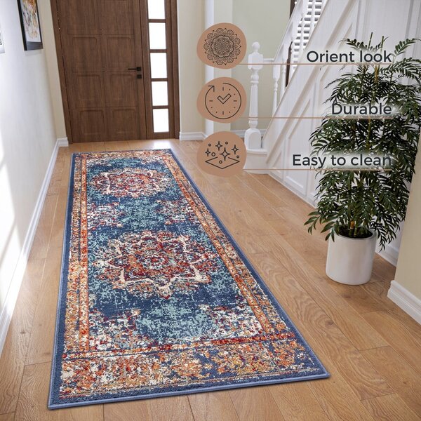 Тъмно син килим 80x240 cm Orient Maderno - Hanse Home