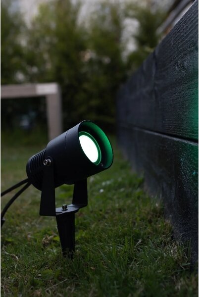 Markslöjd 108404 - Външна LED RGBW лампа GARDEN24 LED/6W/24V 30 см IP44 черна