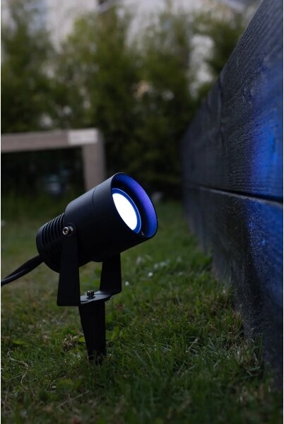 Markslöjd 108404 - Външна LED RGBW лампа GARDEN24 LED/6W/24V 30 см IP44 черна