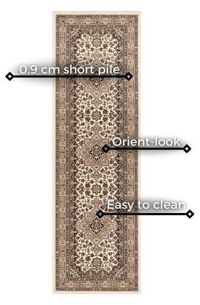Бежова пътека , 80 x 250 cm Parun Tabriz - Nouristan