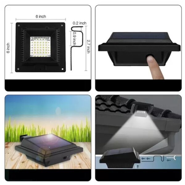 HÖFFTECH - LED соларен стенен осветител със сензор LED/3,7V 2000 mAh IP65