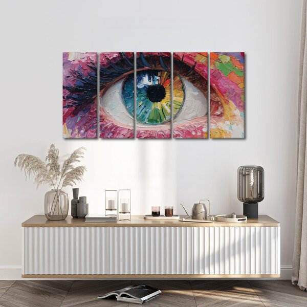 Картина от 5 части – Цветова хармония на окото