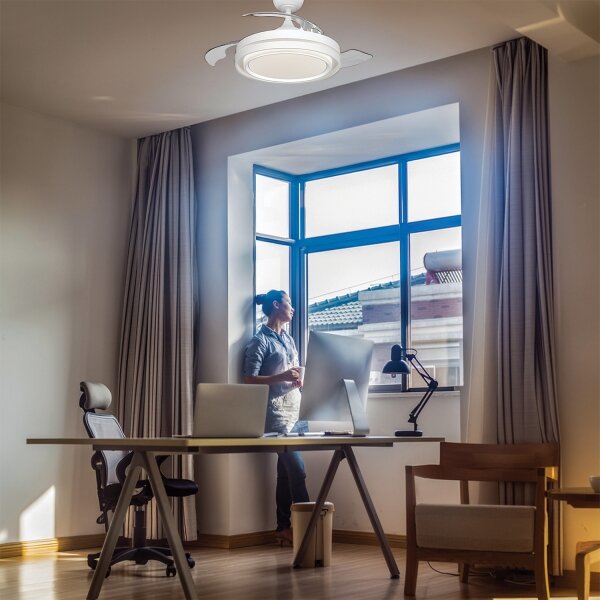 Osram - LED димируемо осветително тяло с вентилатор PONIENTE LED/36W/230V 3000/4000/6500K + дистанционно управление