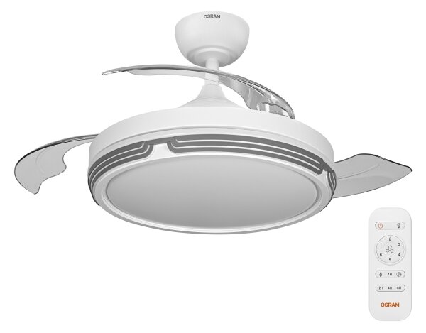 Osram - Димируемо LED осветително тяло с вентилатор LEVECHE LED/36W/230V 3000/4000/6500K + дистанционно управление