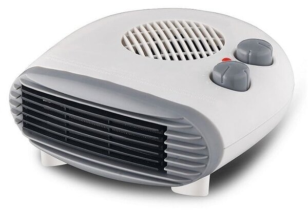 Вентилаторна печка Crown CFH-0602M, 2000W, регулируем термостат, защита срещу прегряване, 2 степени на отопление, бял