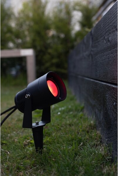 Markslöjd 108404 - Външна LED RGBW лампа GARDEN24 LED/6W/24V 30 см IP44 черна