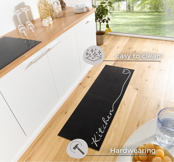 Черно пътека Zala Living Kitchen, 50 x 150 cm