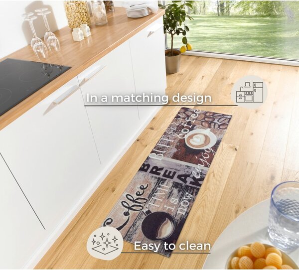 Кафяв килим 50x150 cm Enjoy Coffee Break - Hanse Home